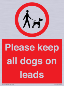 Please keep all dogs on leads